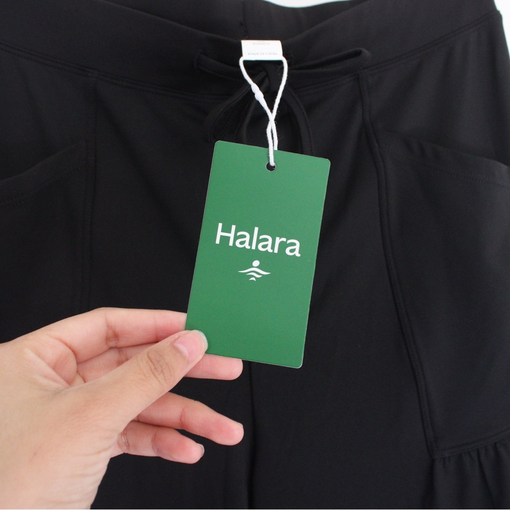 Halara High Waisted Drawstring Pockets Wide Leg Yoga Pants - Picture 7 of 9